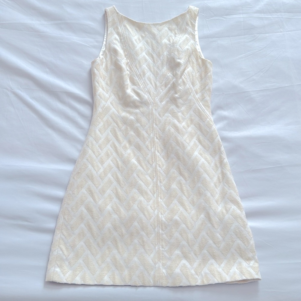 TED BAKER LONDON White & Cream Org Cotton